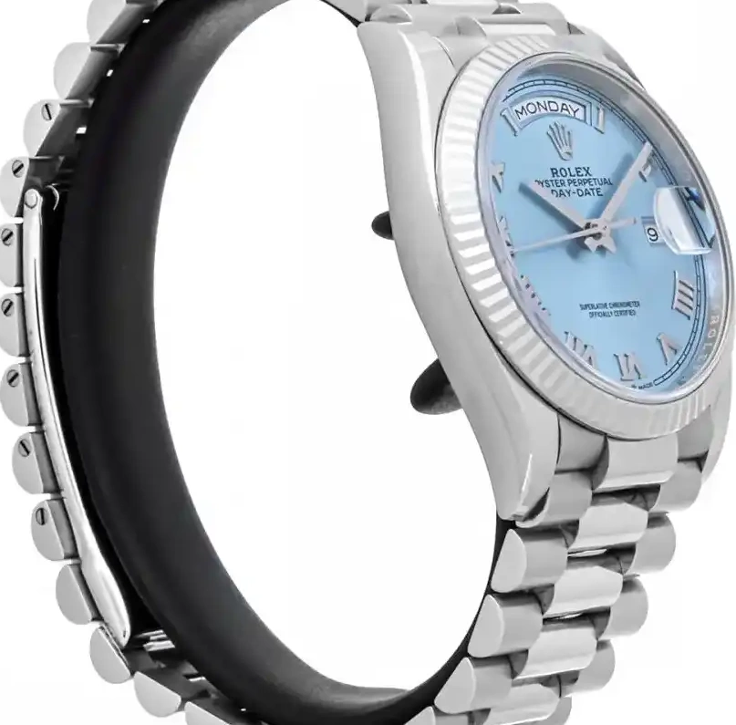 PrestigiousJewelrys 128236 Day-Date Rolex Platinum 0607